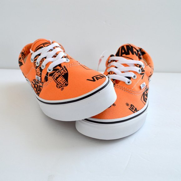 Vans era tangerine sneaker shoes graphics orange neon canvas new tangerine ๐ - Picture 2 of 8
